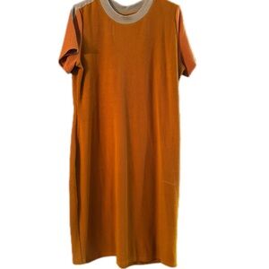 Stylish Mustard and Baby Blue Dress